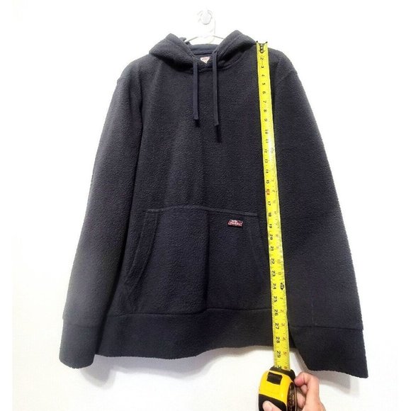 Dickies Gray Fleece Sherpa Hoodie Mens Size L 42-44 Pullover Workwear - Picture 5 of 7